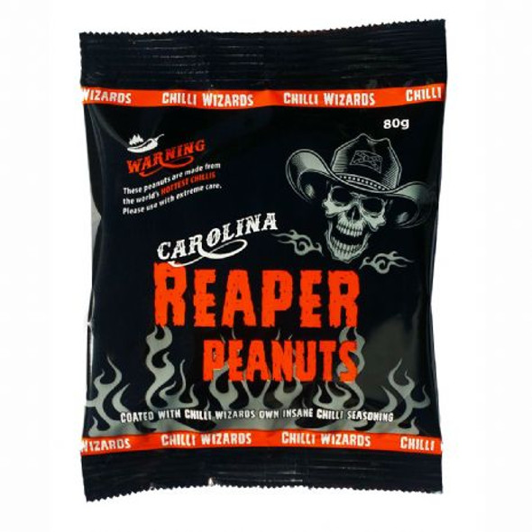 Carolina Reaper Chilli Peanuts 80g Image by Chilli Wizards