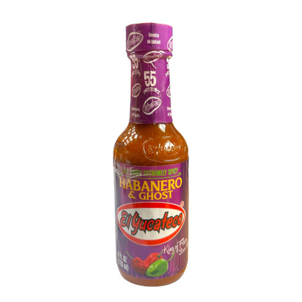 Habanero & Ghost 120ml Sauce by El Yucateco Image by CHILLIESontheWEB