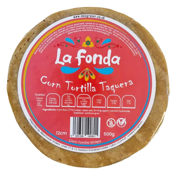 La Fonda White Taquera Tortillas 12cm 500g Image