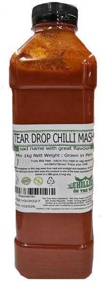 Tear Drop Chilli Mash 1kg Image by CHILLIESontheWEB