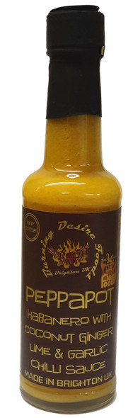 Peppapot Caribbean Hot Sauce Image by CHILLIESontheWEB
