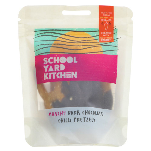 School Yard Kitchen Dark Chocolate Chilli Pretzels  37g