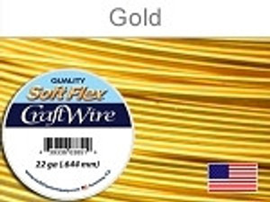 10 yds 22 ga silver plated gold Soft Flex craft wire 10 yds 22 ga silver plated gold Soft Flex craft wire