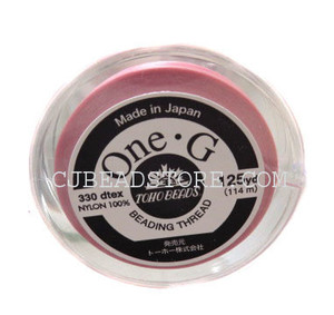 125 Yards Spool Toho One-G Thread Pink 125 Yards Spool Toho One-G Thread Pink