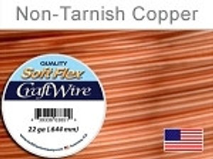 15 yds 22 ga non tarnish copper Soft Flex craft wire 15 yds 22 ga non tarnish copper Soft Flex craft wire