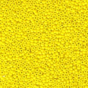 15/0 Japanese Round Miyuki Opaque Yellow Seed Beads 15/0 Japanese Round Miyuki Opaque Yellow Seed Beads