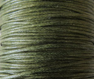 2 meters Genuine Olivine waxed Cotton Cord 1.mm 2 meters Genuine Olivine waxed Cotton Cord 1.mm