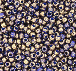 6/0 Japanese Dazzle Marble Blue Glass Seed beads 15 Grams 6/0 Japanese Dazzle Marble Blue Glass Seed beads 15 Grams