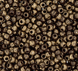 6/0 Japanese Dazzle Marble Brown Glass Seed beads 15 Grams 6/0 Japanese Dazzle Marble Brown Glass Seed beads 15 Grams