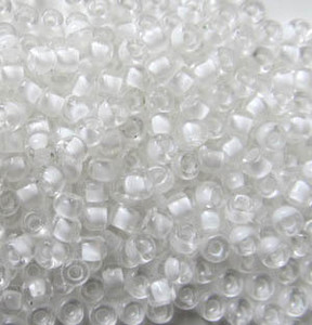8/0 Japanese Crystal Lined White Glass Seed beads 8/0 Japanese Crystal Lined White Glass Seed beads