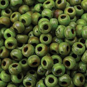 8/0 Japanese Opaque Picasso Chartreuse Glass Seed Beads 8/0 Japanese Opaque Picasso Chartreuse Glass Seed Beads