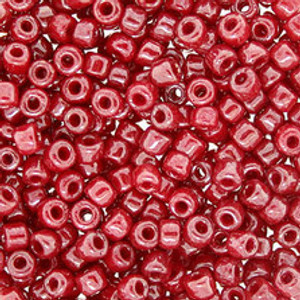 8/0 Opaque  Dark Cherry Luster Round Japanese 8/0 Opaque  Dark Cherry Luster Round Japanese