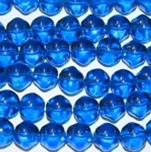 Blue Czech nugget Translucent glass beads Blue Czech nugget Translucent glass beads