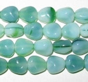 Czech Kelly Green multi pressed glass beads Czech Kelly Green multi pressed glass beads