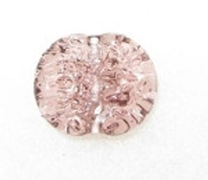 Disk " Tababular" Bohemian translucent glass bead 16mm Disk " Tababular" Bohemian translucent glass bead 16mm