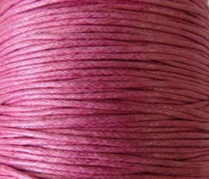 Genuine Fuchsia waxed Cotton Cord 1.mm Genuine Fuchsia waxed Cotton Cord 1.mm