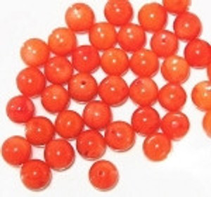 Italian Natural dyed Coral beads 7mm Italian Natural dyed Coral beads 7mm
