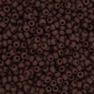 Japanese Dark Matte Opaque Chocolate Glass Seed beads 28 Gram Japanese Dark Matte Opaque Chocolate Glass Seed beads 28 Gram