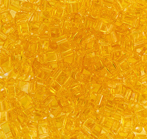 Japanese Half Tila Transparent Light Topaz Glass Beads 10Gm Bag Japanese Half Tila Transparent Light Topaz Glass Beads 10Gm Bag