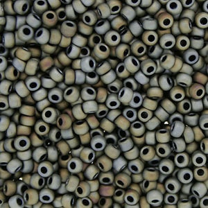 Japanese Matte Grey Khaki Glass Seed beads 28 Gram Japanese Matte Grey Khaki Glass Seed beads 28 Gram