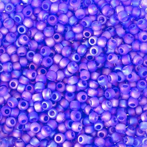 Japanese Matte Lt Sapphire AB Glass Seed beads 28 Gram Japanese Matte Lt Sapphire AB Glass Seed beads 28 Gram
