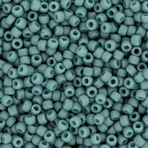 Japanese Matte Opaque Turquoise Glass Seed beads 28 Gram Japanese Matte Opaque Turquoise Glass Seed beads 28 Gram