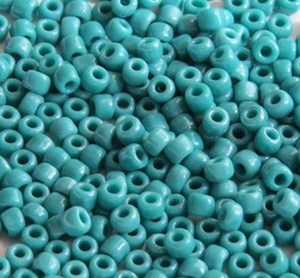 Japanese Opaque Blue Turquoise Luster Glass Seed beads-28 grams Japanese Opaque Blue Turquoise Luster Glass Seed beads-28 grams