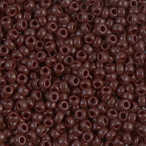 Japanese Opaque Chocolate Glass Seed beads 28 Grams Japanese Opaque Chocolate Glass Seed beads 28 Grams