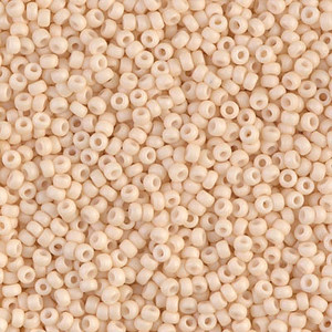Japanese Opaque Matte Antique Beige Glass Seed beads 28 Gram Japanese Opaque Matte Antique Beige Glass Seed beads 28 Gram