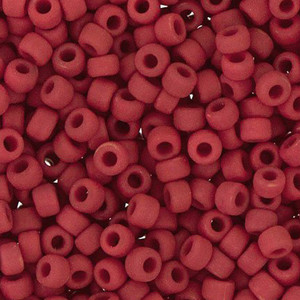 Japanese Opaque Matte dark Red Glass Seed beads 28 Gram Japanese Opaque Matte dark Red Glass Seed beads 28 Gram
