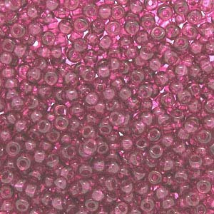 Japanese Transparent Fuchsia Glass Seed beads 28 Gram Japanese Transparent Fuchsia Glass Seed beads 28 Gram