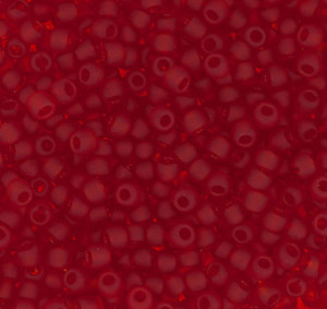Japanese Transparent Matte Red Glass Seed beads 28 Gram Japanese Transparent Matte Red Glass Seed beads 28 Gram