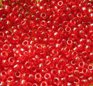 Japanese Transparent Red Glass Seed beads Japanese Transparent Red Glass Seed beads