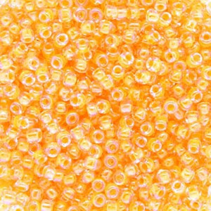 Japanese Transparent Tangerine Glass Seed beads Japanese Transparent Tangerine Glass Seed beads