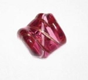 Lamp bead twist Aventurine Czech handmade 16mm Lamp bead twist Aventurine Czech handmade 16mm