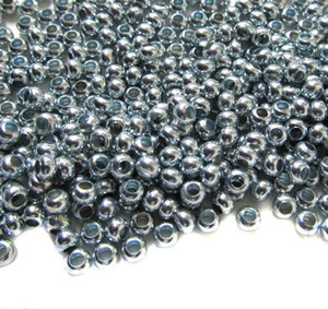 Made in USA Zinc Metal Plated Seed beads 10 Gram Bag Made in USA Zinc Metal Plated Seed beads 10 Gram Bag