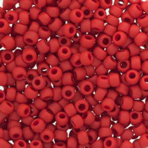 8/0 Japanese Seed beads Matte Opaque Red Beads-28 Grams 8/0 Japanese Seed beads Matte Opaque Red Beads-28 Grams