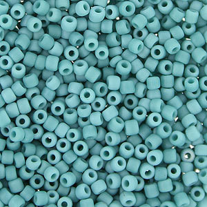 Opaque Matte Turquoise Blue AB Japanese Glass Seed beads 28 Gram Opaque Matte Turquoise Blue AB Japanese Glass Seed beads 28 Gram