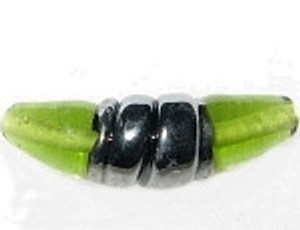 Translucent Olivine Czech handmade glass bead Translucent Olivine Czech handmade glass bead