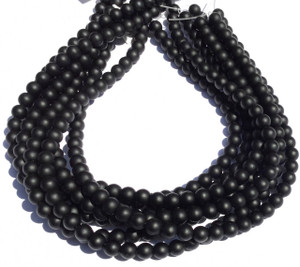 99 Natural Round matte black Onyx Gemstone beads Beading Supplies 99 Natural Round matte black Onyx Gemstone beads Beading Supplies