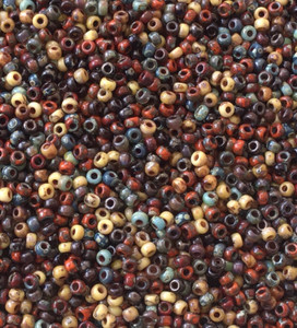 11/0 Earthly Medley Picasso Miyuki Japanese Glass seed Beads-20Grams 11/0 Earthly Medley Picasso Miyuki Japanese Glass seed Beads-20Grams