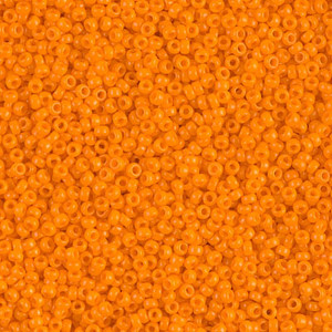 15/0 Japanese Miyuki Opaque Tangerine Seed Beads 15/0 Japanese Miyuki Opaque Tangerine Seed Beads