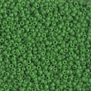 11/0 Japanese Miyuki Opaque Green Glass Seed beads 11/0 Japanese Miyuki Opaque Green Glass Seed beads
