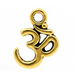 12PCS Antique Gold "OHM" Charm Embellishment 16x11mm Jewelry Supplies 12PCS Antique Gold "OHM" Charm Embellishment 16x11mm Jewelry Supplies