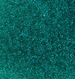 11/0  Crystal Lined Green Teal Glass Seed beads 28 Gram