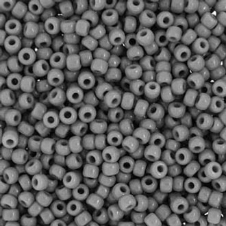 11/0 Japanese Seed beads Opaque Grey 28GM