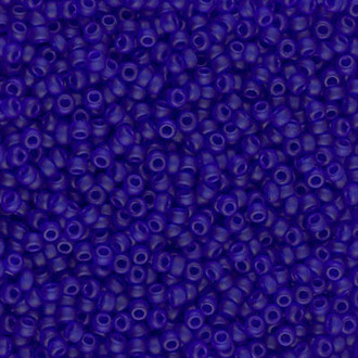 11/0 Miyuki  Matte trans Cobalt Glass Seed beads 28 Gram