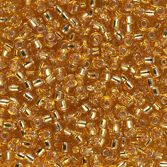11/0 Silver Lined DK Gold Japanese Seed Beads 28 Gram