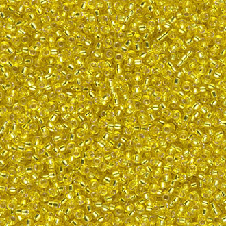 15/0 Japanese S/L Yellow Seed Beads 28 Gram