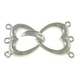3 Strand Silver plated Clasp Set